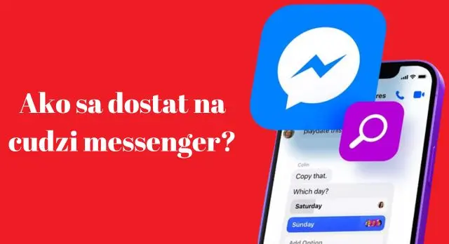 ako sa dostat na cudzi messenger