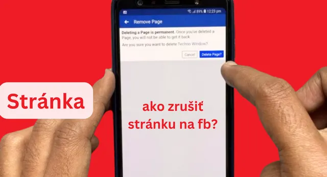 ako vymazat stranku na fb